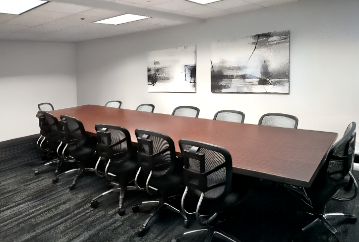 Windowless conference room